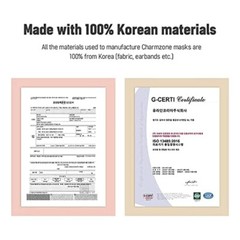 【 25 Pack 】 CHARMZONE Tone Up Fit Premium Protective Fashion Mask, Made in Korea