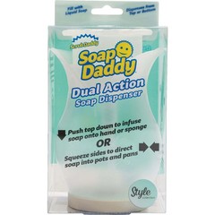 ScrubDaddy Refillable DishWashingSoapDispenserDual Action Pump BPA Free 13.25 oz