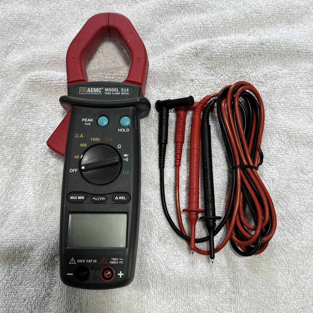 AEMC 514 750V AC 1000V DC 1000A TRMS Clamp Meter with Case
