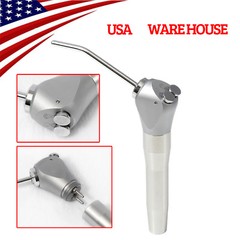 Dental Air Water Spray Triple 3-way Syringe Handpiece w/ 2 pcs Nozzles Tips de