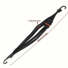 4in1 Elastic Bungee Cords With Hooks For Secure Helmet Bags Motorcycle Cargo Net