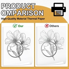 4 Rolls A4 Thermal Printer Paper 8.5×11″ for M08F M832 M834 Portable Printer