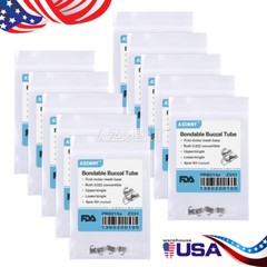 AZDENT Dental Orthodontic 1st Molar Buccal Tube Roth .022″ Bondable Convertible