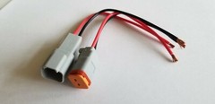 6″ Gray Assembled Deutsch 2,3,4,6,8,12 Pin,14 AWG or 16 AWG