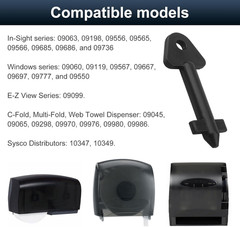 Dispenser Key for Kimberly Clark Cross Key 770767, Dispenser Cross Key for JRT J