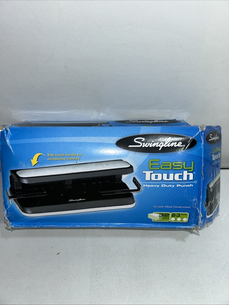 New Swingline 74300 Easy Touch Heavy Duty Hole Punch Open/Damaged Box