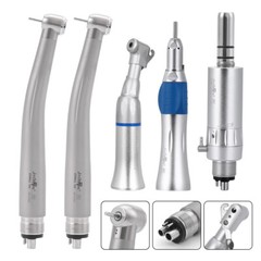 1 Set Estilo Dental 4 Agujero Alta y Baja Velocidad /Kit de Pieza de Mano de