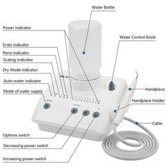 SK-D1 Dental Ultrasonic Scaler 2 Bottles Fit DTE SATELEC / 1-5 Handpiece HD-7H