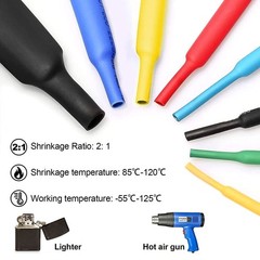 Assorted Heat Shrink Cable Wire Tubing Tube Sleeve Car Electrical Wrap 750PCS