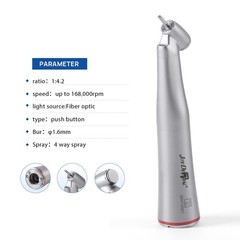 Dental 45 Degree Electric Contra Angle Fiber Optic 1:4.2 Increasing Handpiece