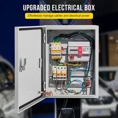 IP66 Steel Electrical Enclosure Box with Lock & Waterproof Seal , 12″Lx16″Hx6″W