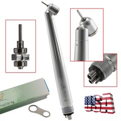 Dental 45 Degree Surgical High Speed Handpiece LED E-generator Push Button 4Hole