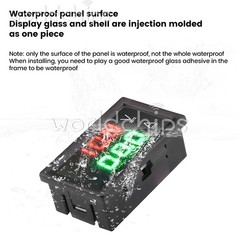 DC0-300V 50/100/200/400A Digital Current Voltage Meter Hall Ammeter Voltmeter