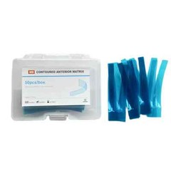 Dental Blue Matrix Strip Contoured Anterior Matrices 0.05mm Restorative Strips