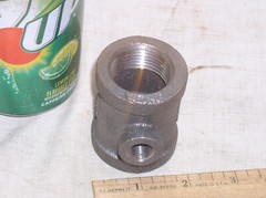 NEW WARD 1″ x 1″ x 1/4 INCH BLACK IRON PIPE REDUCING TEE FITTING ADAPTER ADAPTOR
