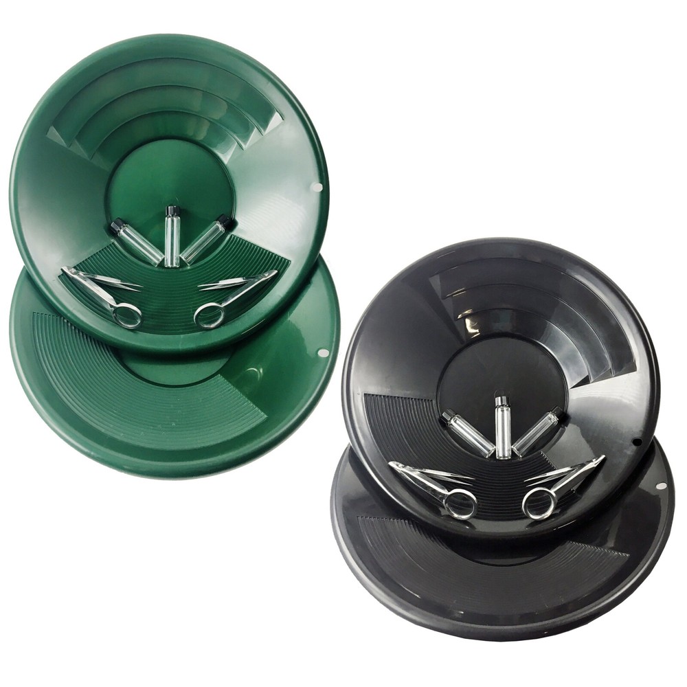 ASR Outdoor Classic Field Gold Panning Kit with Dual Riffle Pans 7pc (2 Colors)