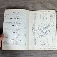 OEM CAT Caterpillar Parts Book No. 8 Ripper s/n 53E1 UP Form UE034136 Vtg 1967