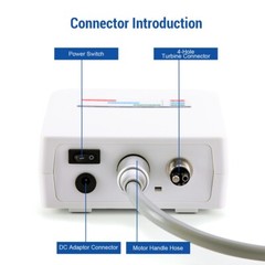 Micromotor LED eléctrico sin cepillo dental spray interno tipo E 3.4Ncm USA