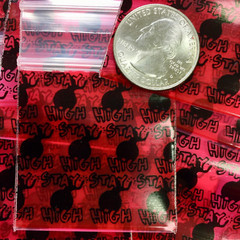 BaggiesSince1987 – 175175 Zip Seal Design Bags PURPLE ALIEN 100 PCS, 👀Details🔽
