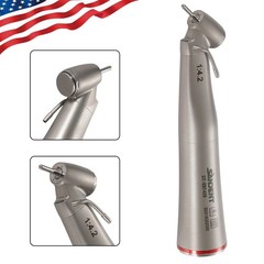 Dental Optic Fiber LED 1:4.2 Increasing Handpiece 45°Angle Head External Channel