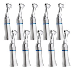 10Pack Dental Low Slow Speed Handpiece Contra Angle Push Button E-Type 4 Holes