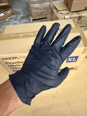 8 Mil Black Nitrile Exam Grade Heavy Duty Powder-Free 8mil 100/1,000 PC (M L XL)