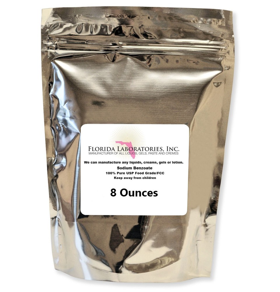 8 oz / 225 g Sodium Benzoate 100% Purity Food Grade Preservative Additive