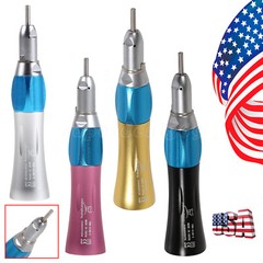 Dental low speed Straight Handpiece NoseCone Fit NSK E-type 4Hole Air Motor po