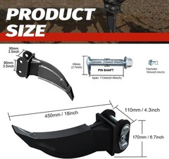 HUAYEE Mini Excavator Attachments Ripper for 0.8-1.5 Ton Small Digger Free ship