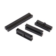 IDC Socket Double Row Female Header Cable Connector 1.27mm Pitch FC 6 / 8-50 Pin