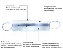 With Hook Extension Tension Spring Wire Dia 1.2 mm Stainless Steel Various Sizes