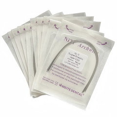 Dental Orthodontic Arch Wire Super Elastic Niti Round Rectangular Natural Form