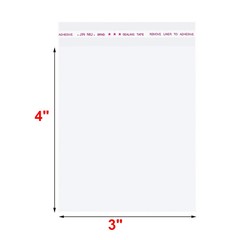 Resealable OPP Bags 1 Mil Thick – 7 Sizes, Crystal Clear Self Adhesive Poly Bags