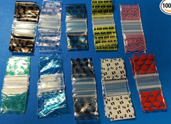 500 Apple Baggies 1010 1″ x 1″ PREMIUM RANDOM MIX 5+ STYLES (5 packs x 100)