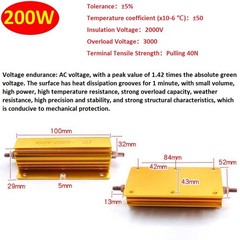 5W 10W -500W Watt High Power Aluminum shell Wirewound Metal Resistor 0.1Ω – 10KΩ