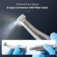 Dental Mini Head 1:5 Increasing Electric LED Contra Angle Handpiece 4 Spray