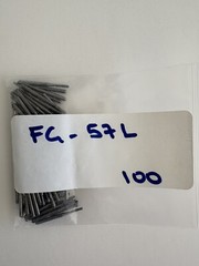 Bulk 100 PCS Carbide Bur Operative Straight Flat End Fissure Friction Grip 57L
