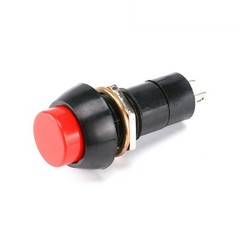 2x Red Push Button Switch Latching Bolt-On ON/OFF Car DC 12V/5A, AC 125V/3A 250V