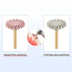 4 Pcs/Box Dental Diamond 135°C Autoclavable Composite Polishing Brush Wheels Kit