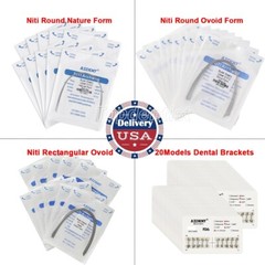 AZDENT Dental Orthodontic Brackets/Niti Arch Wire Round/Rectangular Ovoid/Nature