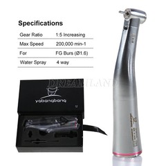 Dental 1:5 LED Fiber Optic Contra Angle Handpiece Electric Fit NSK Ti-MAX X95L
