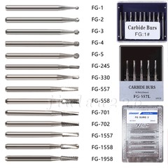 5/10PCS Dental Lab Surgical/ Burs Shank Carbide Round Friction Grip FG Bur Drill