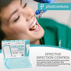 10″ x 16″ Self-Sealing Sterilization Pouches for Autoclave (1 Box of 200)