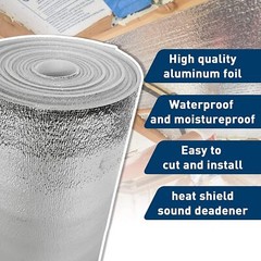 5MM Reflective Aluminum Foil Insulation Perforated Attic Roof Radiant Barrier US