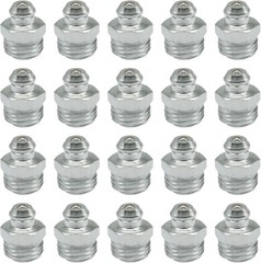 25 Pcs M8 Straight Hydraulic Grease Fitting Kit – 8mm x 1mm Zerk Nipple