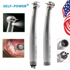 Dental High Speed LED Handpiece Standard Head Push E-Type 2/4Hole *US Stock*