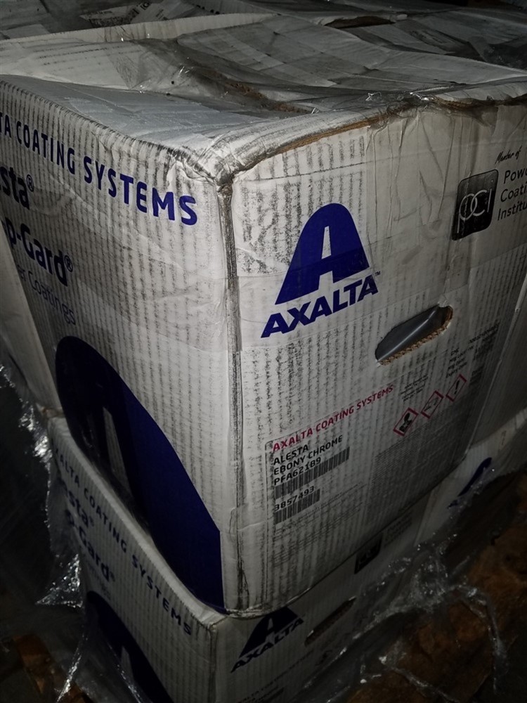 50 Lb Box Axalta Coating Systems Alesta Ebony Chrome Powder Coating Old Stock