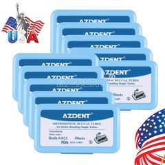 50Sets Dental Orthodontic Buccal Tubes Roth.022 1st Molar Bondable Non-Conv Mono