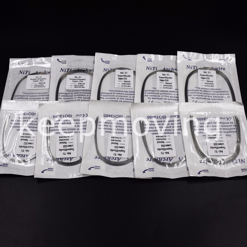 Super Elastic Niti Round Arch Wire Dental 012/014/016/018/020 Upper/Lower
