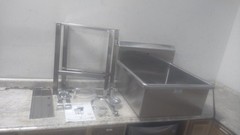 Sani-Lav U24242 24 In Bowl Length/Width 2 GPM Stainless Steel Utility Sink